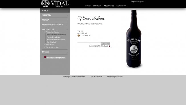 Publicidad Bodega Vidal